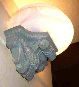 A Ledge Specifically Made to Hold A Circular Light by Ossett Mouldings